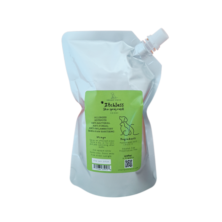 Smart Pets ITCHLESS Hypochlorous Acid Skin Spray 500ml Refill Pack for Dogs & Cats