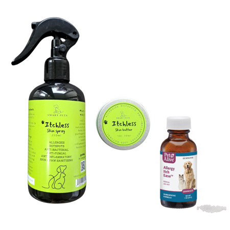 Allergy Protocol Trio for Supplementation, Skin Sanitising and Skin Barrier Protection - Itchy Skin & Allergy Supplement Trio