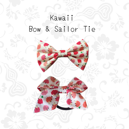 Hooman & Me Collection - Kawaii Bow & Sailor Hair Tie - LAST SET!