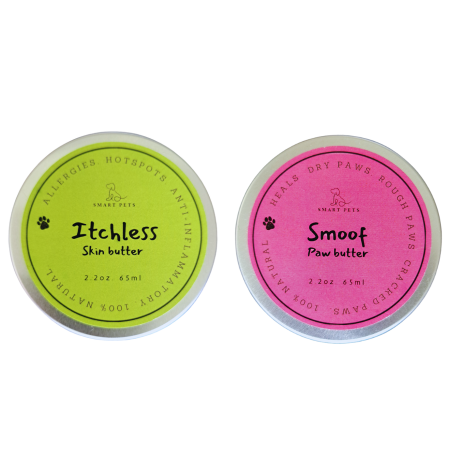 Smart Pets ITCHLESS Skin Butter & SMOOF Paw Butter 65ml Set