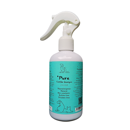Smart Pets PURE Castile Hypoallergenic Pet Shampoo for Dogs & Cats - For Allergies, Normal or Sensitive Skins