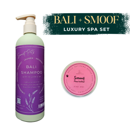 Smart Pets BALI Luxury Spa Shampoo & SMOOF Paw Butter Spa Set for Dogs