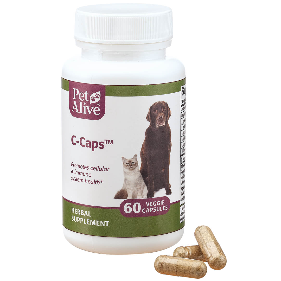 PetAlive® C-Caps™ for Immune System, Cellular Health & Overall Wellness Support