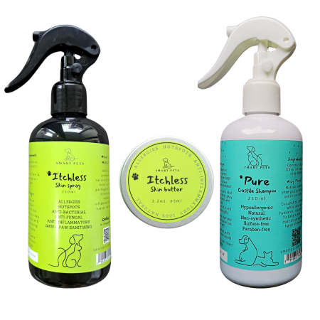 Allergy Protocol - Skin Sanitiser, Allergies, Skin Barrier Protection and Skin & Coat - Skin Spray, Skin Butter, Castile Shampoo