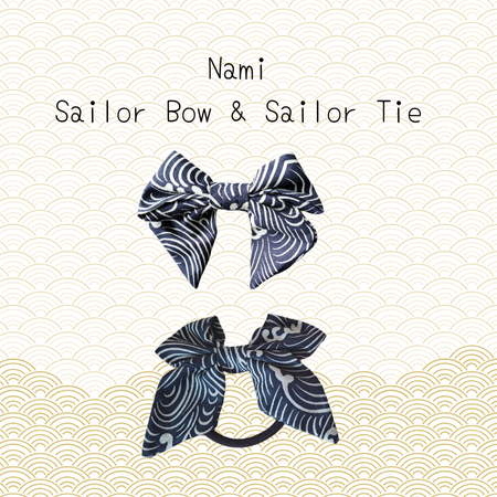 Hooman & Me Collection - Nami Sailor Bow & Sailor Hair Tie