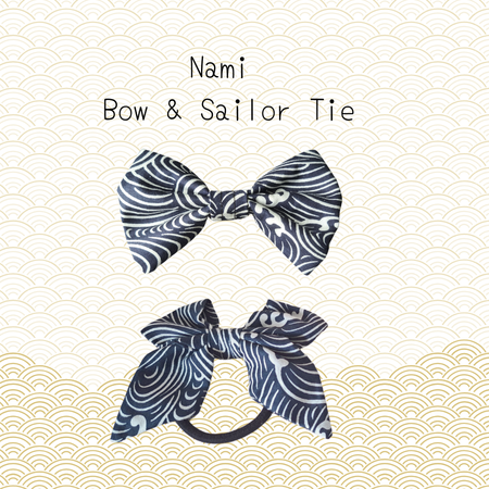 Hooman & Me Collection - Nami Bow Tie & Sailor Hair Tie