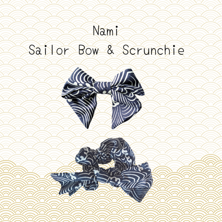 Hooman & Me Collection - Nami Sailor Bow & Scrunchie