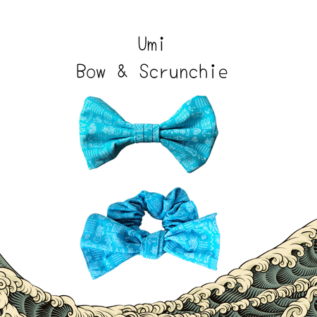 Hooman & Me Collection - Umi Bow Tie & Scrunchie