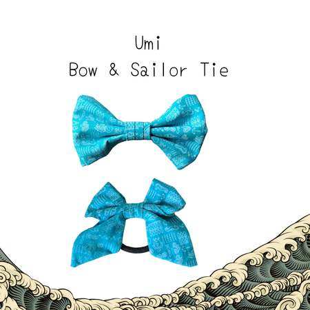 Hooman & Me Collection - Umi Bow Tie & Sailor Hair Tie