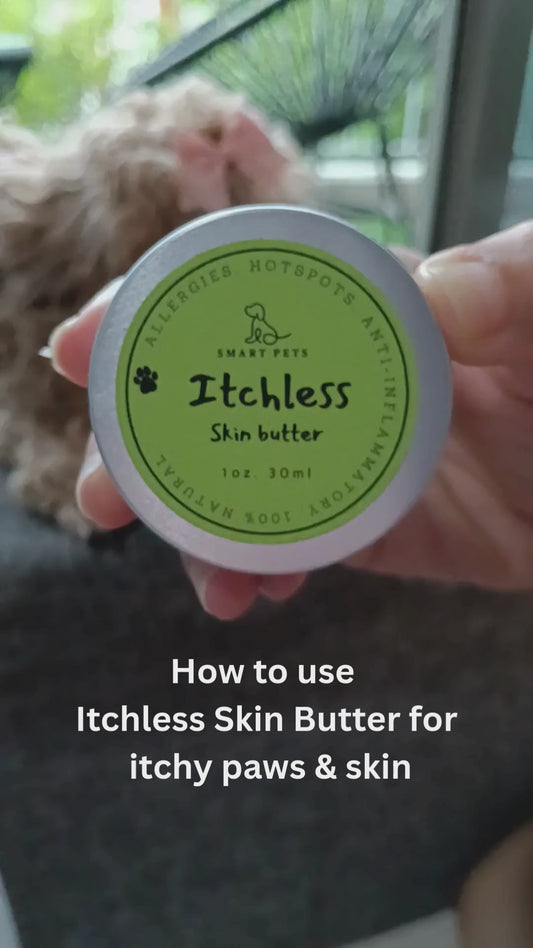Smart Pets ITCHLESS Skin Butter for Allergies & Hotspots - Holistic Vet Formulation